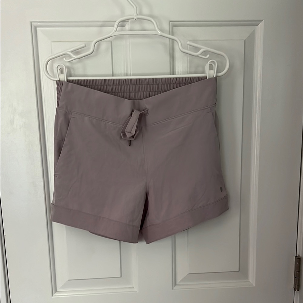 Apana Purple Athletic Shorts Comfortable Stretchy Fit
